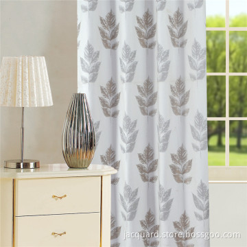Morden Leave Design Jacquard Curtain